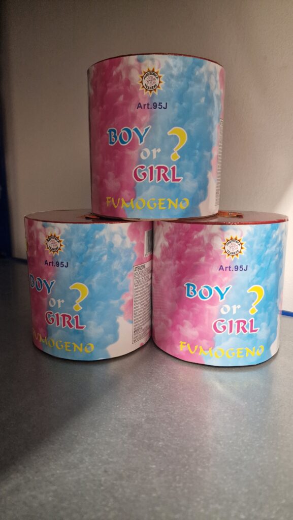 BOY OR GIRL FUMOGENO BLU