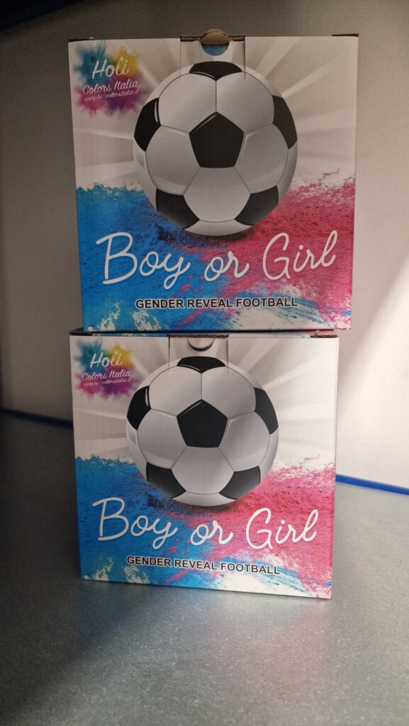 PALLONE BOY OR GIRL (POLVERE HOLI AZZURRO )