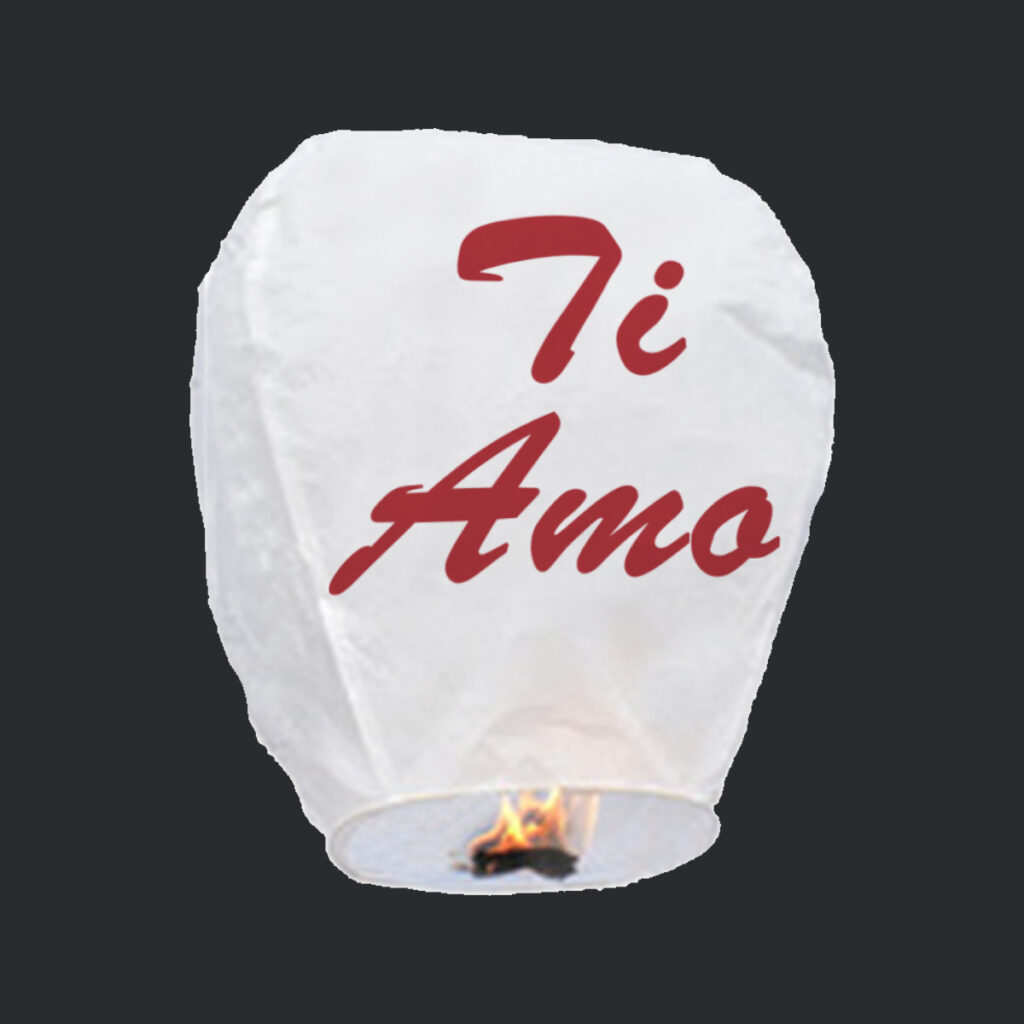 LANTERNA VOLANTE TI AMO